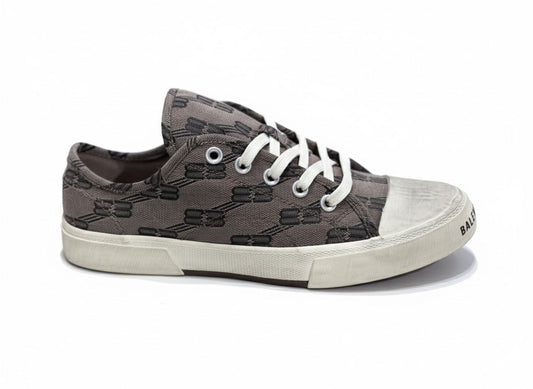 blaenciaga paris low Grey and White