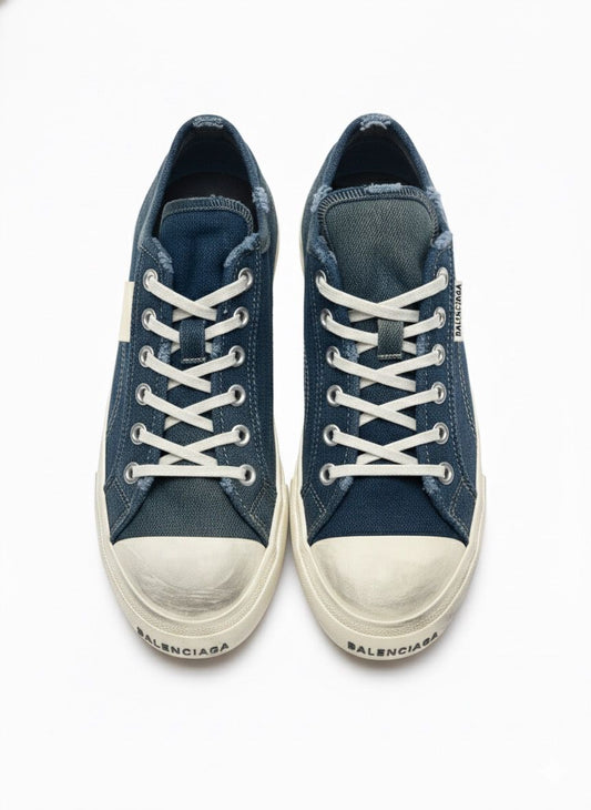 blaenciaga paris low dark blue